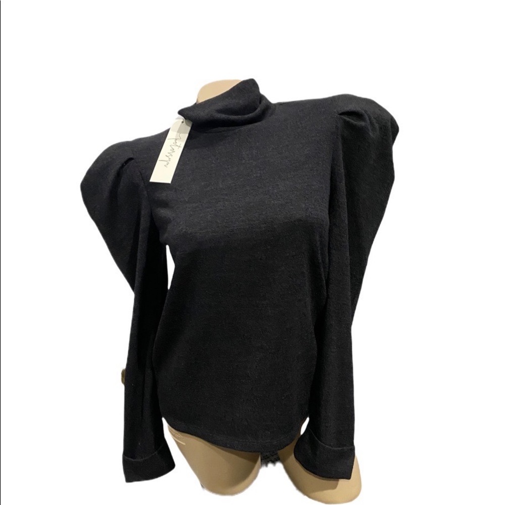 Petersyn Amy Sweater Coal Medium NEW NWT REG $198